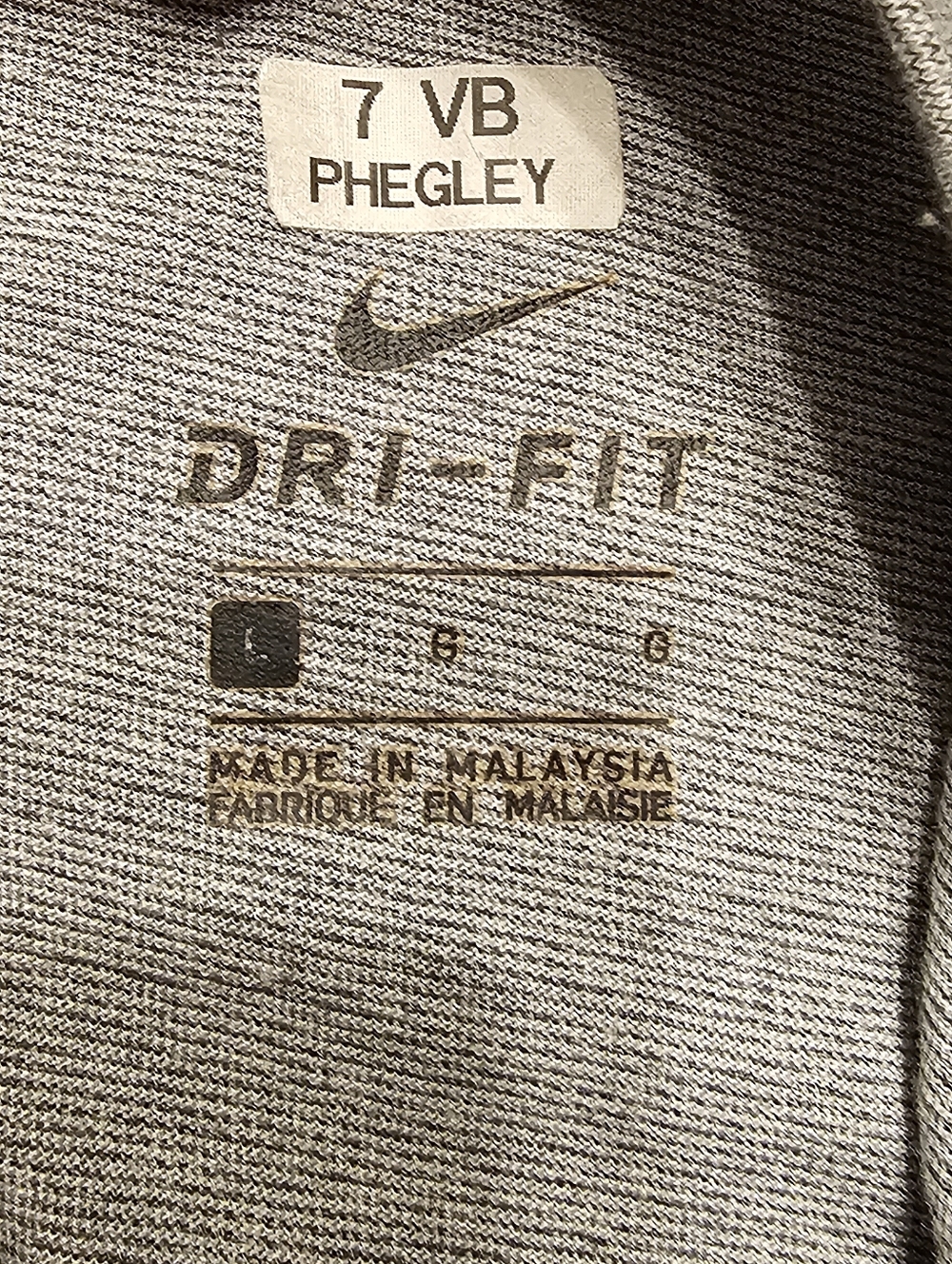 Nike Sleeveless Tank with Light Blue UNC Logo on Heather Gray. Size L. - Picture 3 of 5